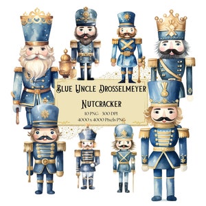 Tio Drosselmeyer Quebra-nozes Clipart, Quebra-nozes De Natal Azul Clipart, Quebra-nozes Dourado Clipart, Quebra-nozes De Natal Png, Natal Png