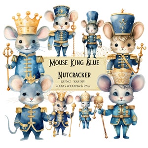 O Rei Do Rato Quebra-nozes Clipart, Clipart Quebra-nozes De Natal Azul Dourado, Clipart Quebra-nozes, Quebra-nozes De Natal Png, Natal Png, Instantâneo