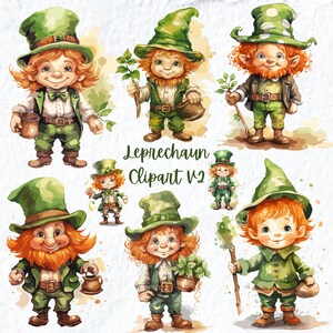 Leprechaun Clipart, St Patricks Day Clipart, Happy st patricks day clipart, Green Irish Png, Shamrock Png Clipart, Baby Shower Clipart