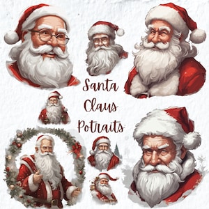 Weihnachten Weihnachtsmann Porträt Clipart, Weihnachtsmann Weihnachten Clipart, Weihnachtsmann Thema Png, Weihnachten Urlaub Clipart PNG, Für Tag Tassen Tshirts