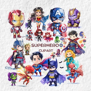 Superhero Clipart, Superheroes Avengers Clipart, Hulk clipart, Hawkeye, Marvel Avengers poster, Guardians of the Galaxy, DC Clipart