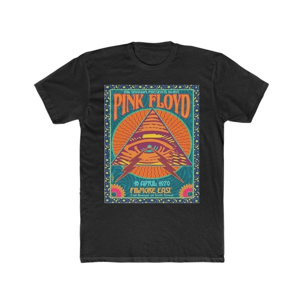 Pink Floyd 1970 Concert Tee Men's Cotton Crew Tee