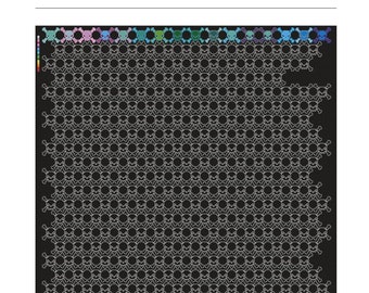 Skull and Crossbones Temperature Cross Stitch Pattern
