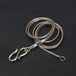 925 Sterling Silver Chain For Necklace & Pendant, Oxidized Chain For Vintage Jewelries, Handmade Silver Chains, Antique Chain For Her