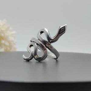 925 Sterling Silver Snake Ring For Her/His Anniversary Gift-Snake Wrap Ring-Handmade Gifts For Her-Antique Snake Band Ring-Gifts For Mom