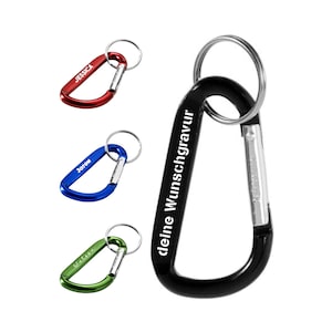 Carabiner engraved with keychain