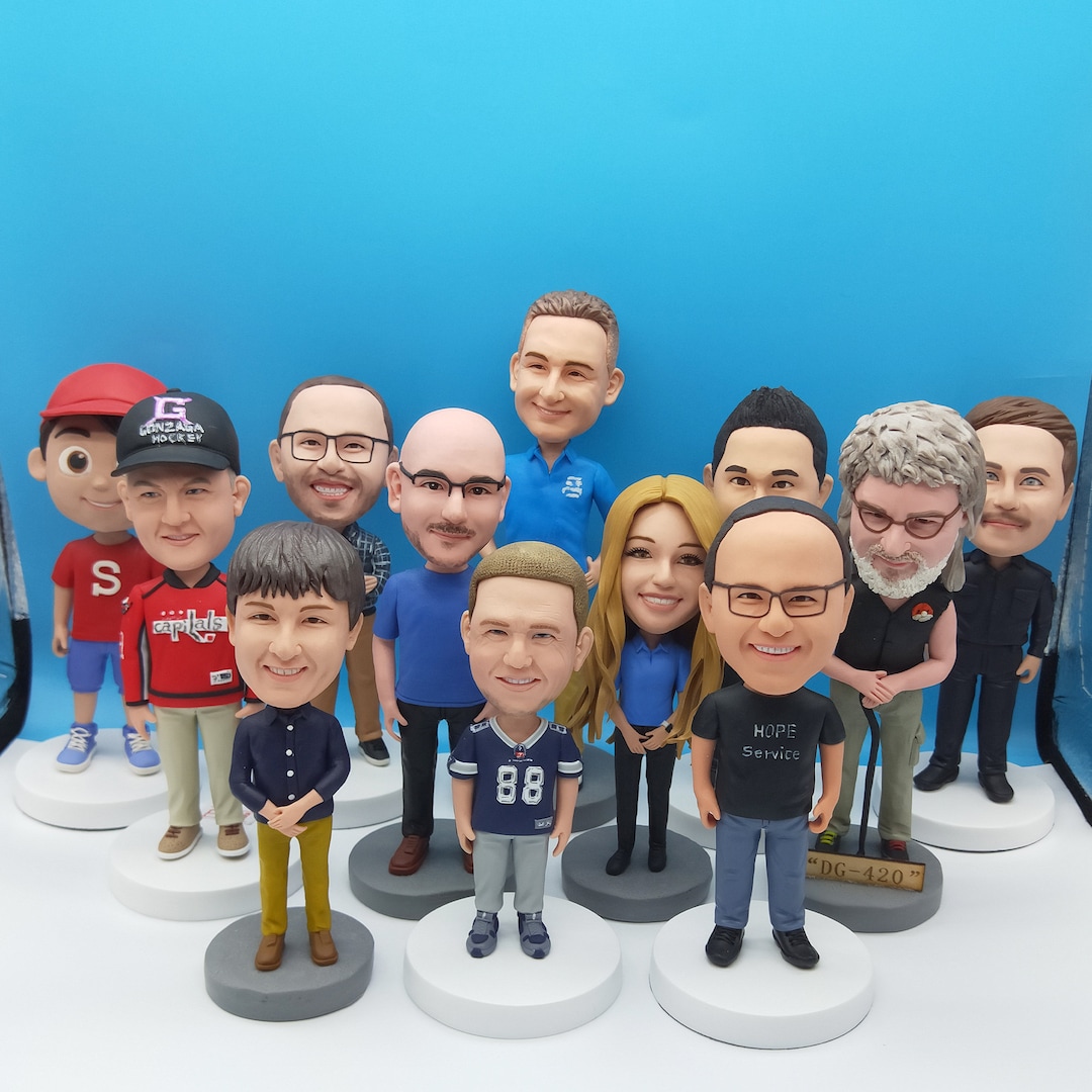 Customized Bobbleheads, Customized Wedding Best Man Group Bobbleheads