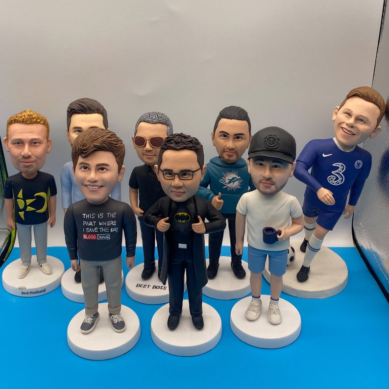 Custom Bobbleheads Casual Woman Fully Customizable Bobbleheads for