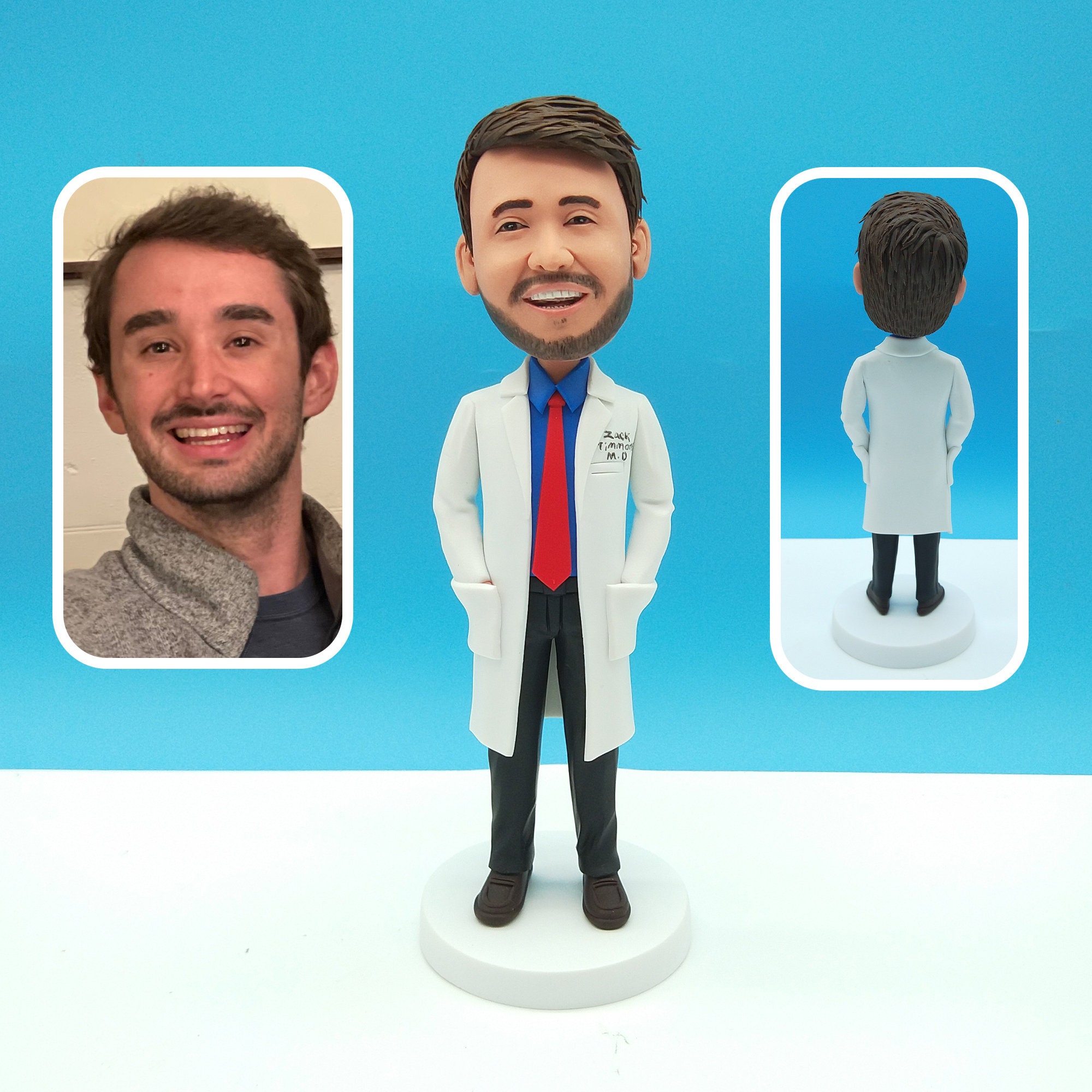 Custom Surgeon Bobblehead - Personalized Doctor Nurse Bobblehead Doll