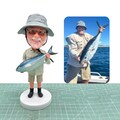Custom fishing bobblehead,Personalized fisherman bobbleheads,Custom Fishing souvenirs,Birthday  gifts,Gifts for fisherman, Anniversary gifts