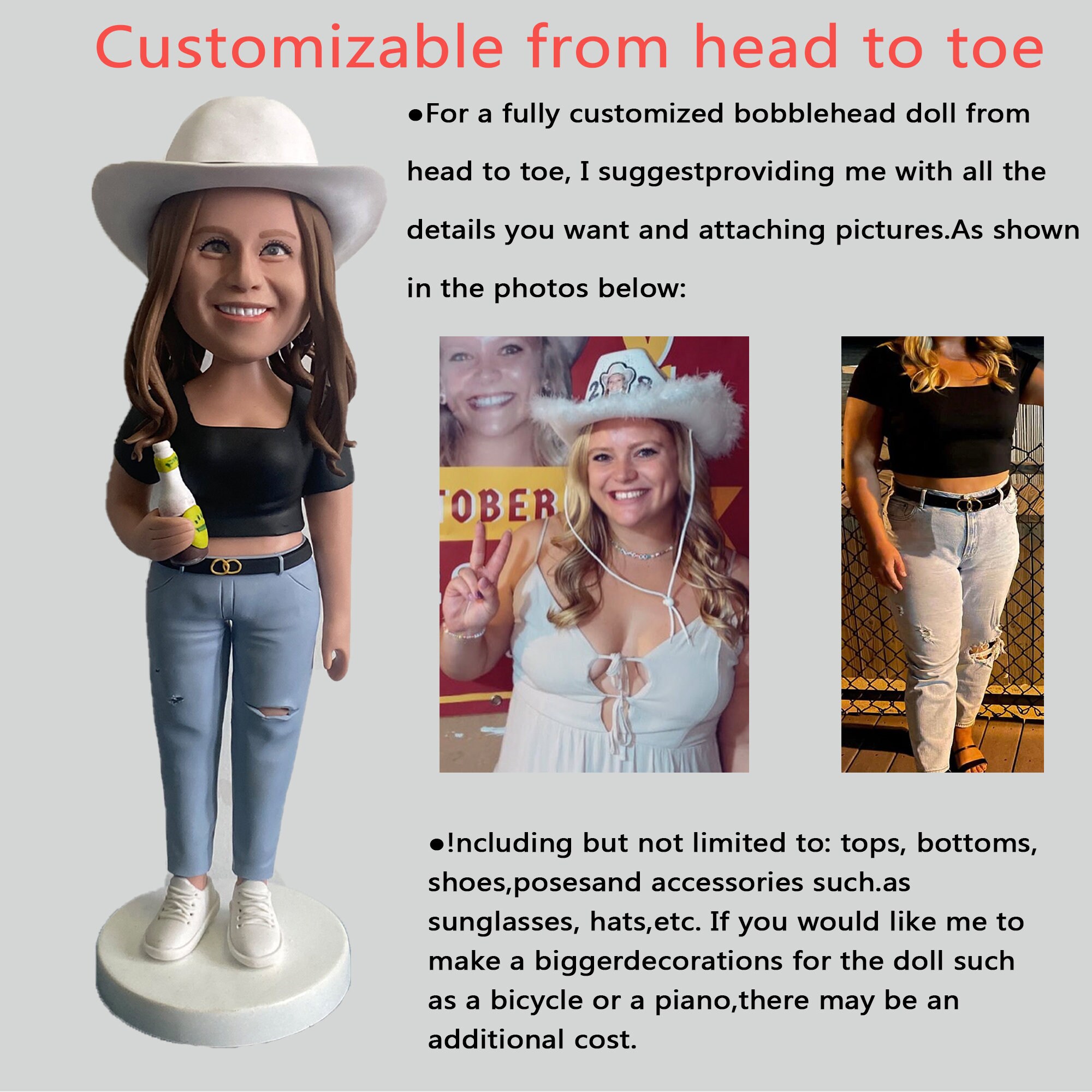 Personalized Bobbleheads, Make Your Own Bobblehead, Personalized Action Figure of Yourself