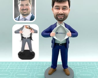 Customized Bobblehead Business Gifts,Personalized Birthday Gifts for Male Boss,Super Cool Thanksgiving Gifts for father,Gifts for Coworkers.