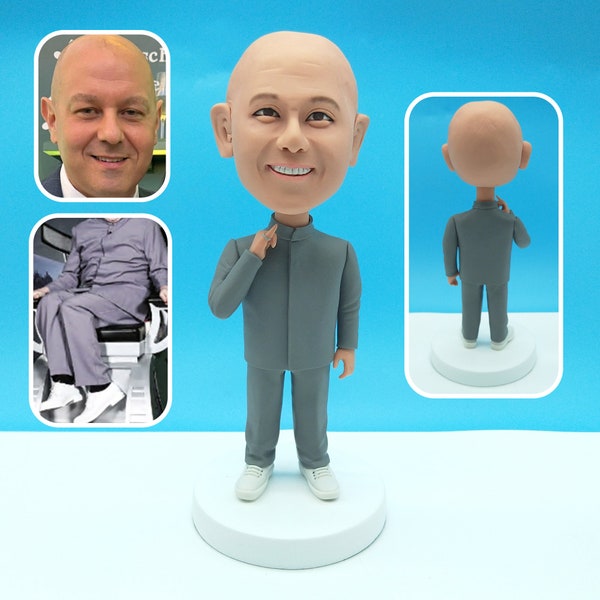 Custom bobbleheads for boss, custom bobbleheads Personalized dolls bobbleheads Forthe best boss in the world Director CEO, Father's Day gift