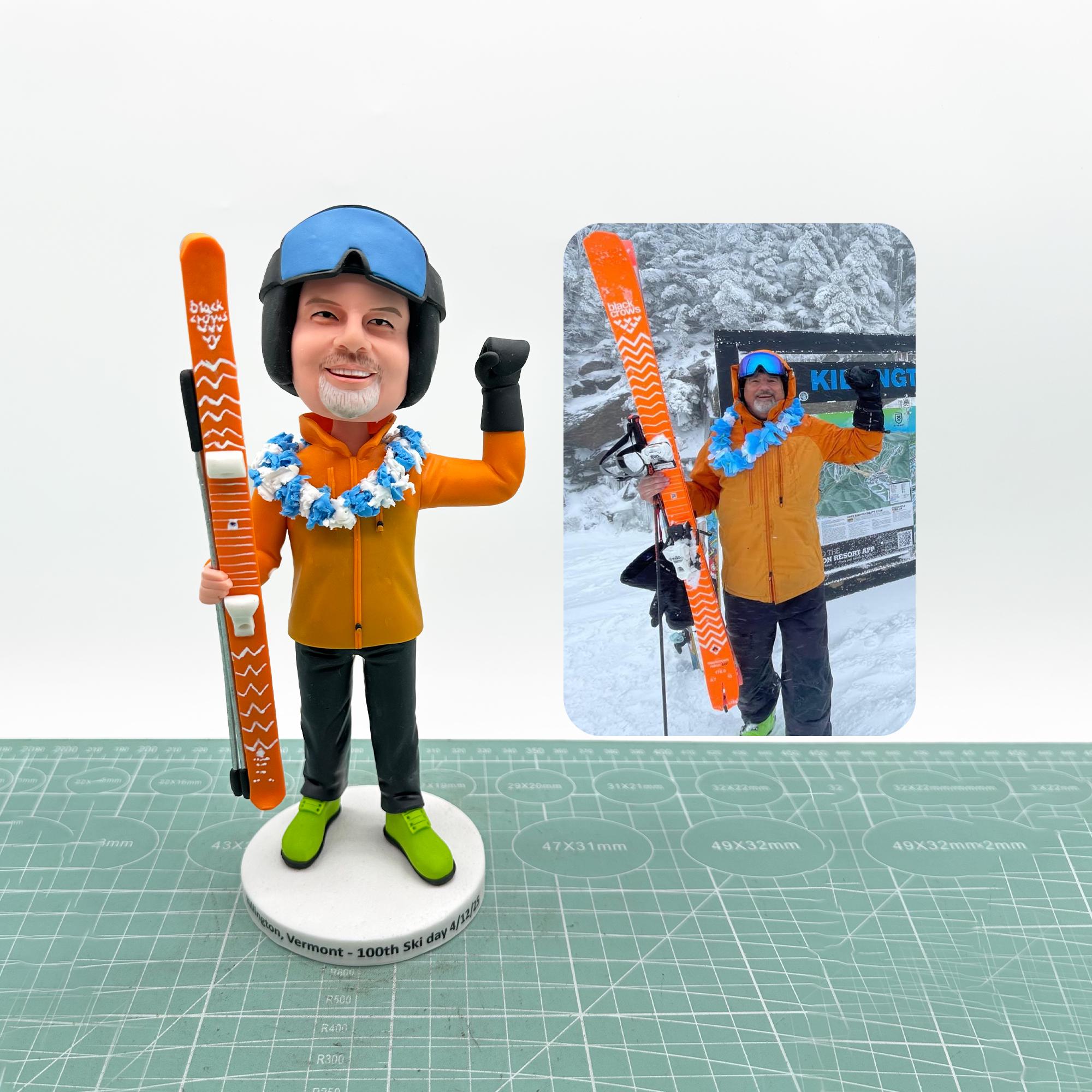 Skiing figurines - Etsy 日本