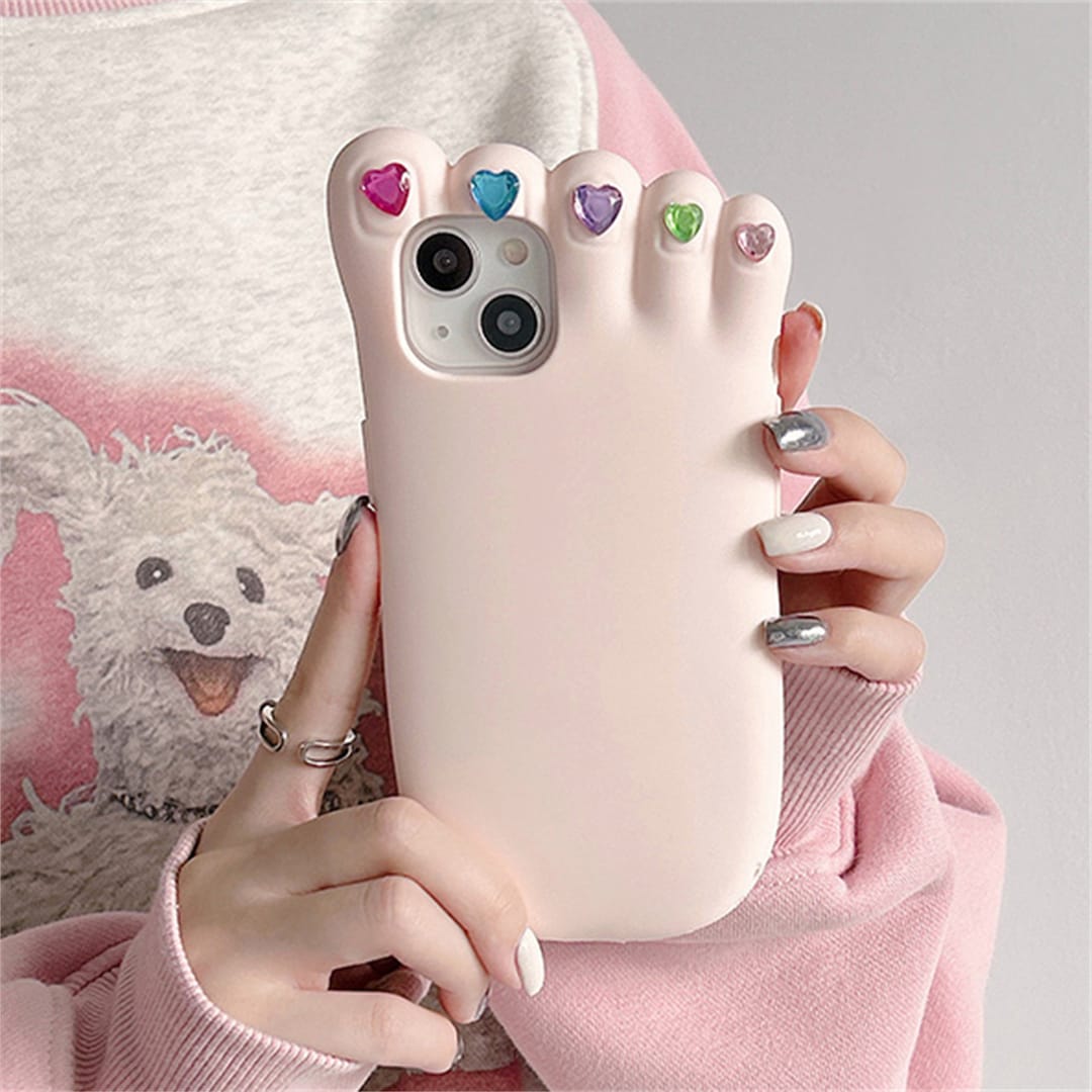 3D Foot Shape Phone Case Funny Phone Case iPhone 15 14 13 12 Etsy