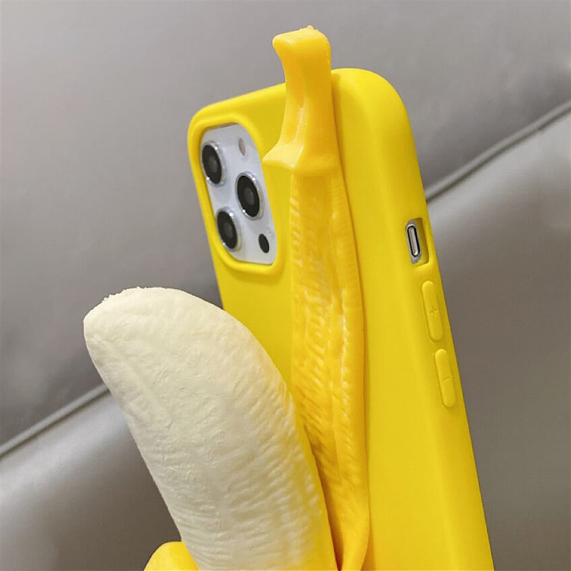 3D Banana Phone Case Stress Reliever Squishy Fidget Toy Etsy UK