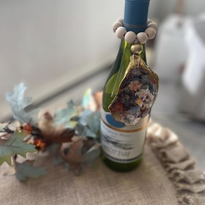 Oyster wine charm or napkin ring