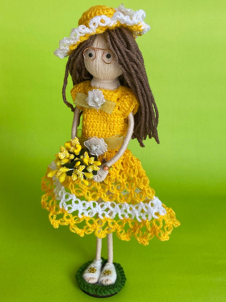 Stroll in Quaint Garden Doll in Yellow Dress Etsy