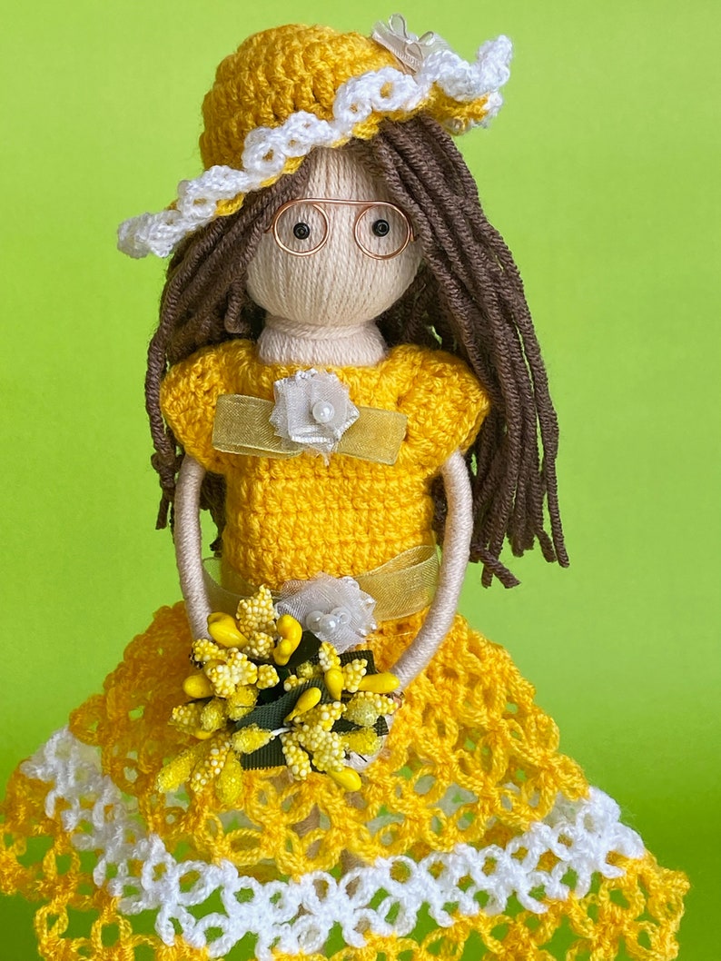 Stroll in Quaint Garden Doll in Yellow Dress Etsy