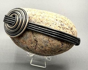 Zen Wrapped Beach Stone: Cape Cod Artisan Gift