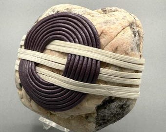 Zen Wrapped Beach Stone: Gratitude Gift, Circle of Life