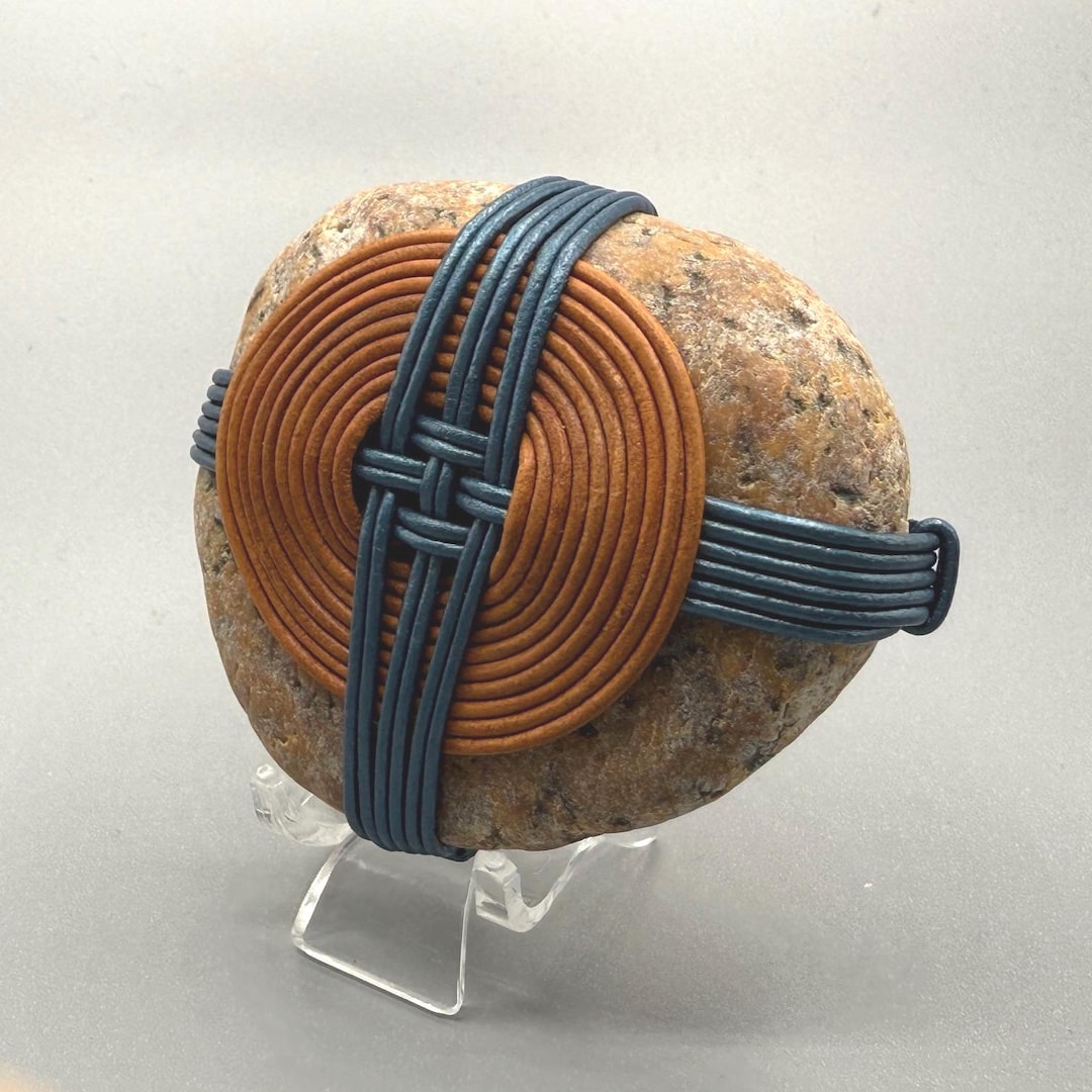 Hand Wrapped Beach Rocks Zen Wrapped Beach Stone: Gratitude Gift, Circle of Life - Etsy