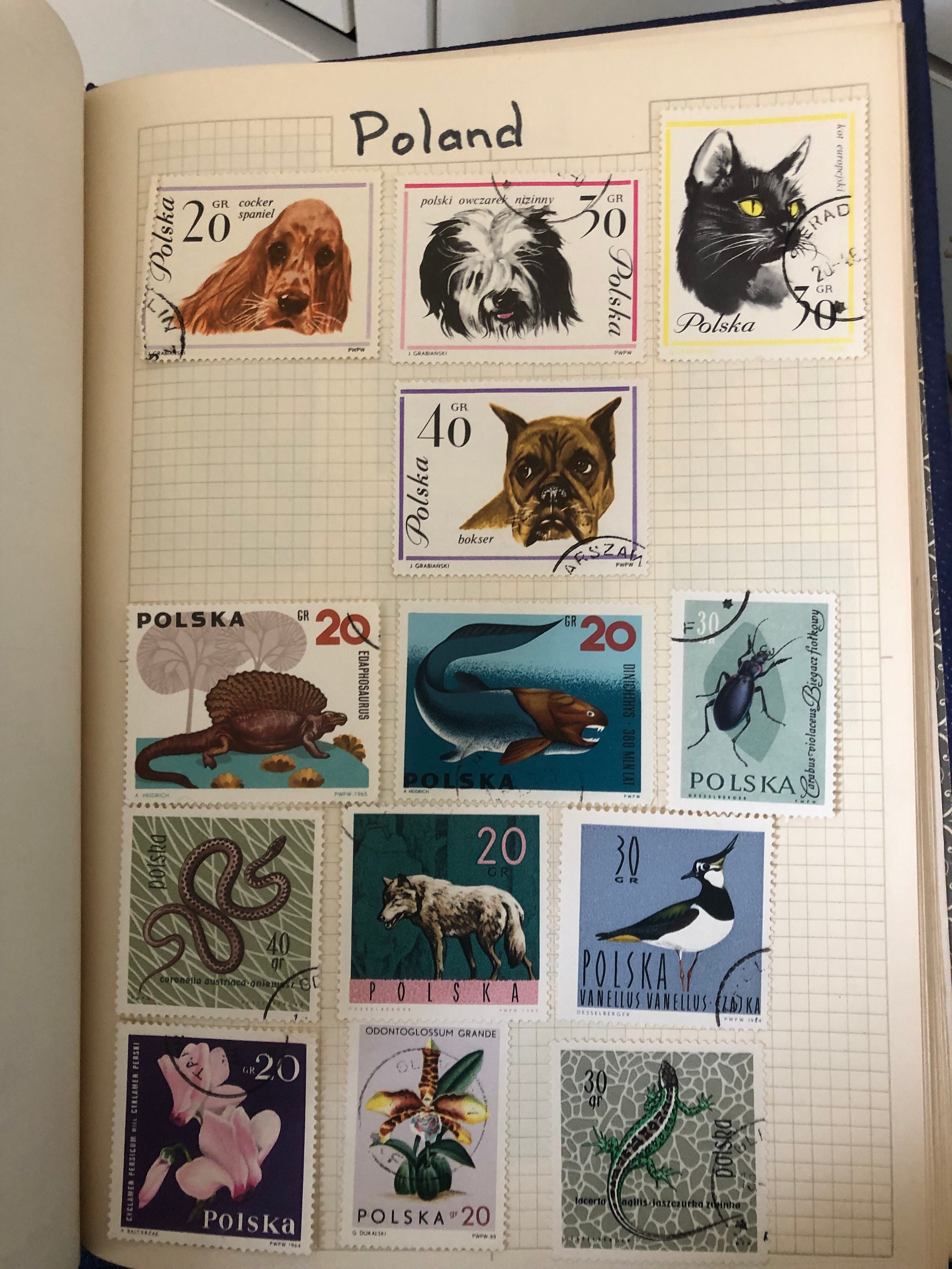 Lot De 9 Timbres Polonais Vintage - Années 1920 - Non Oblitérés - Collection