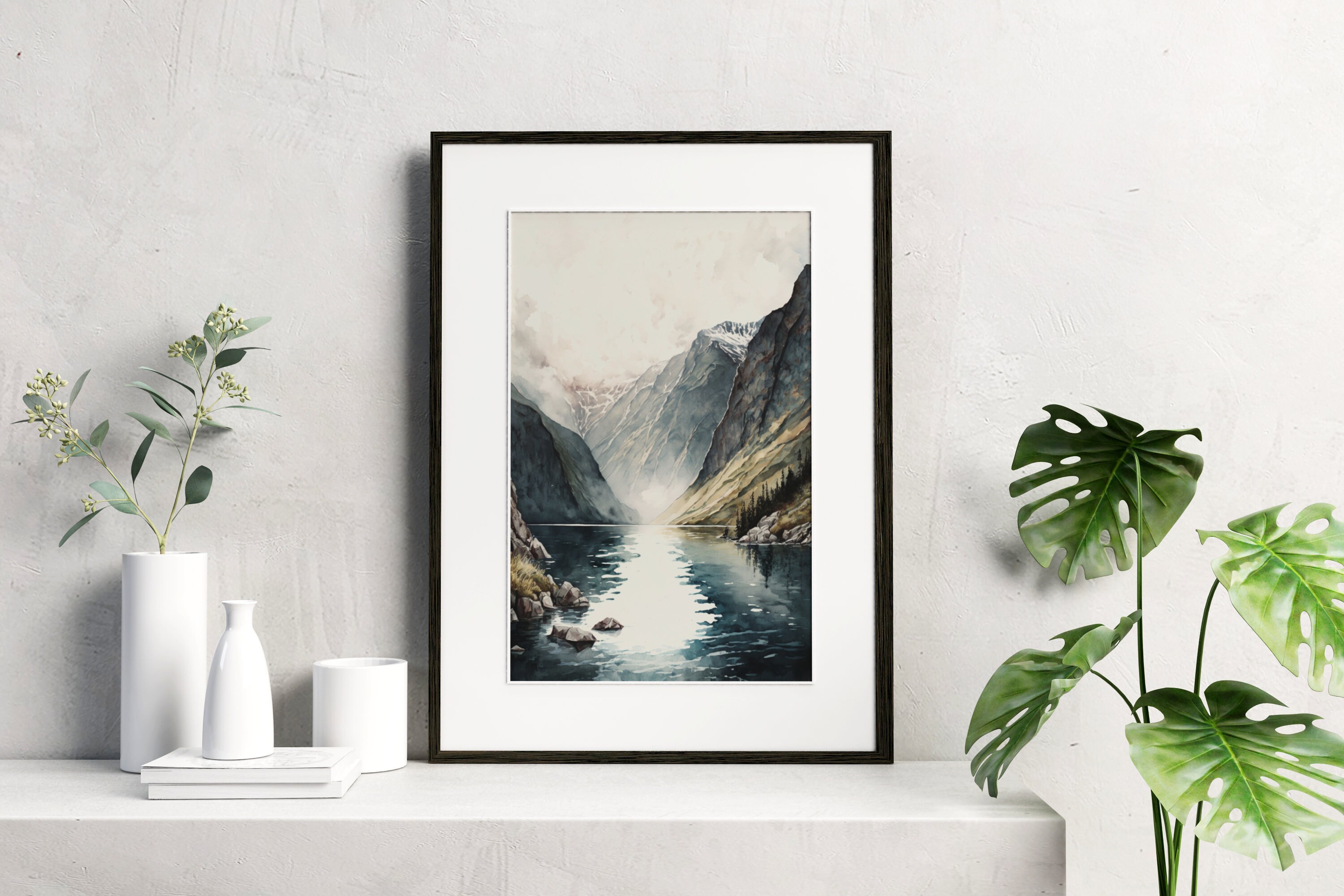 View of Fjords Printable, Fjords Printable Wall Art, Fjords Wall Art ...