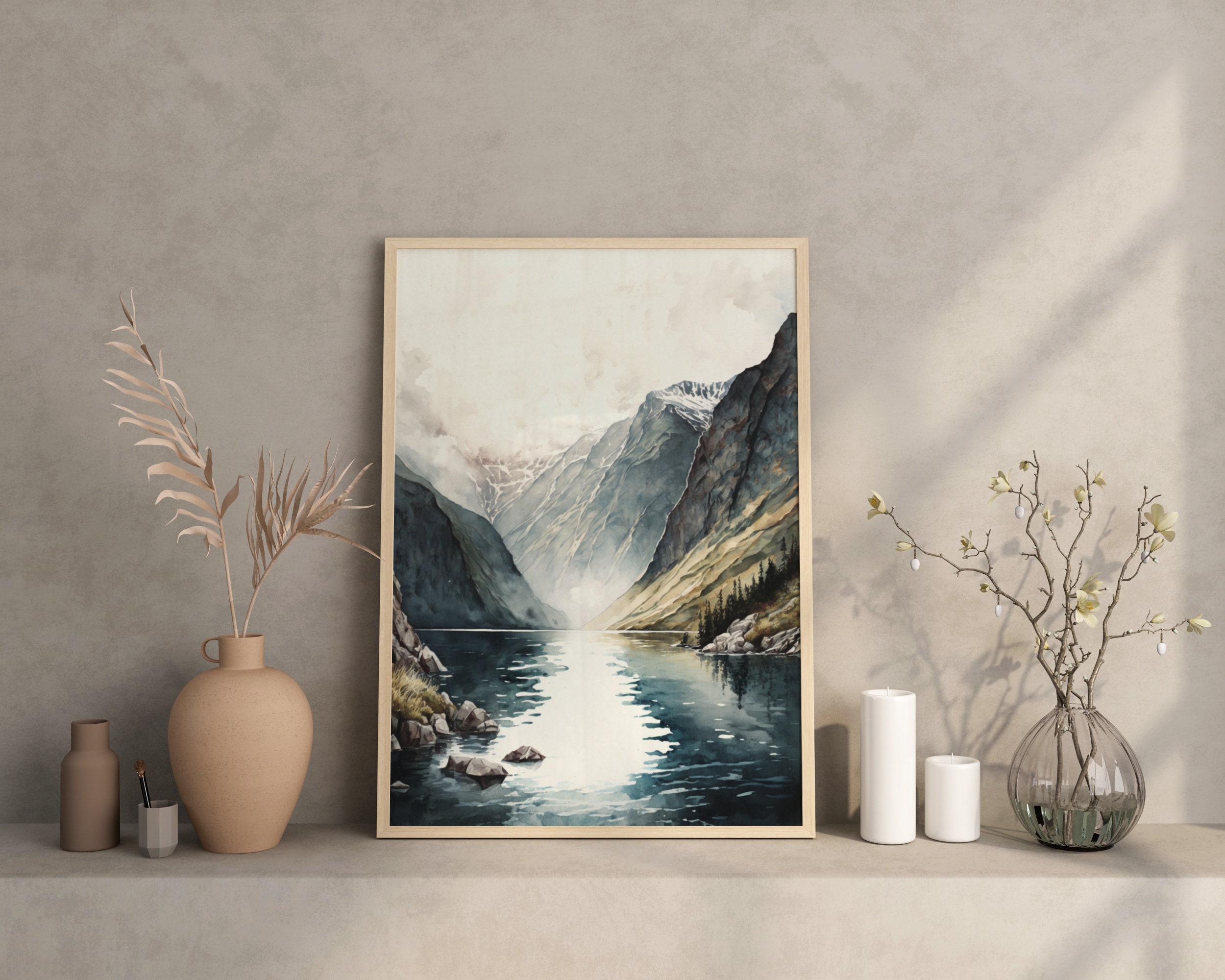 Beautiful view of Fjord-Inspired Wall Decor For Apartments