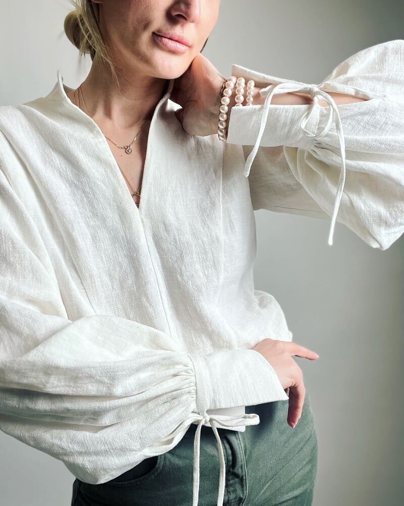 LINEN BLOUSE ★ BEIGE