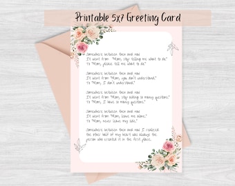 Printable Mother's Day Card