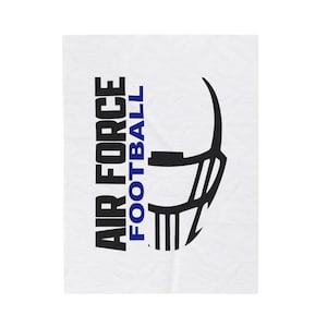 Air Force Football Helmet Velveteen Plush Blanket