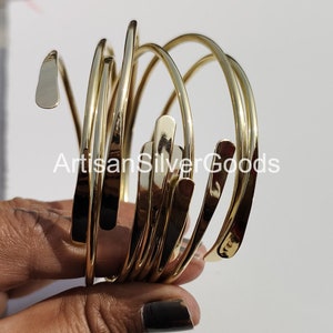 Adjustable Solid Brass Bangles, Set of 5 bangles, Stacking bangles, 5 Day Brass bangles, Handmade bangles, Thick Brass bangles For Woman