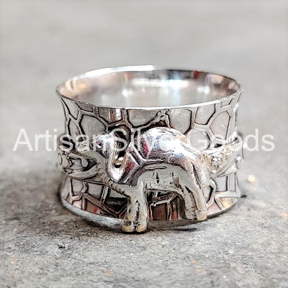 Anello Girevole Personalizzato In Argento Sterling E Ottone Con Cuore – 6 Mm - Italia - Foto 7