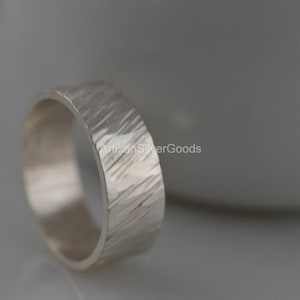 Comfort Fit Ring, Sterling Silver Band Mens Wedding Ring, Womens Wedding Band Silver Comfort Fit Band Ring, Wide Band Promise Ring for Him