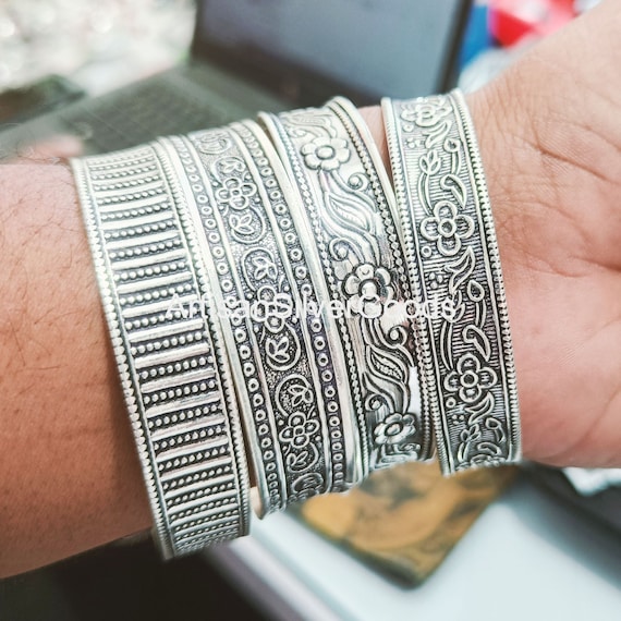 925 Sterling Silver Set of 4 Bangles Sterling Silver Bangle