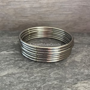 Pulseiras minimalistas, joias de pulseira de prata 925, 7 conjuntos de pulseiras, pulseira empilhável, pulseiras de 7 dias, Semanario, pulseiras finas empilháveis