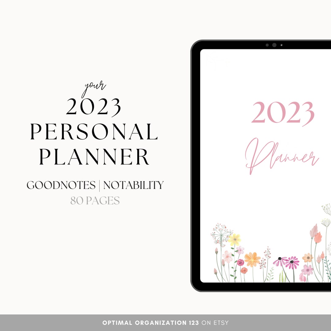 2023 Premium Digital Planner iPad Planner Monthly Planner Weekly