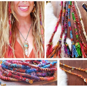 MADE TO ORDER custom clip-in "dread" Wraps ~ dreadlock wrap extensions ~ hair extensions ~ dreadlock accessories ~ clip-in hair extensions