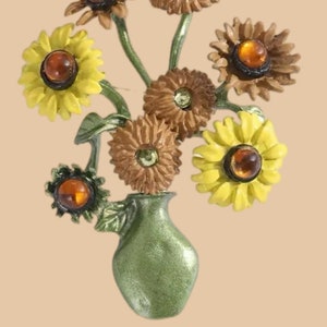 Sunflower Van Gogh Brooch/Pin