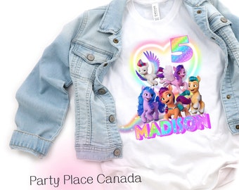 Chemise d'anniversaire mon petit poney - thème d'anniversaire mon petit poney - fête d'anniversaire mon petit poney - chemise d'anniversaire nouveau poney - expédition rapide