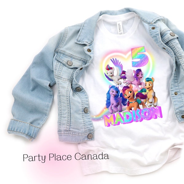 My little pony Birthday Shirt - My little pony Birthday Theme - My little pony Birthday Party - New pony Birthday Shirt - Fast Shipping