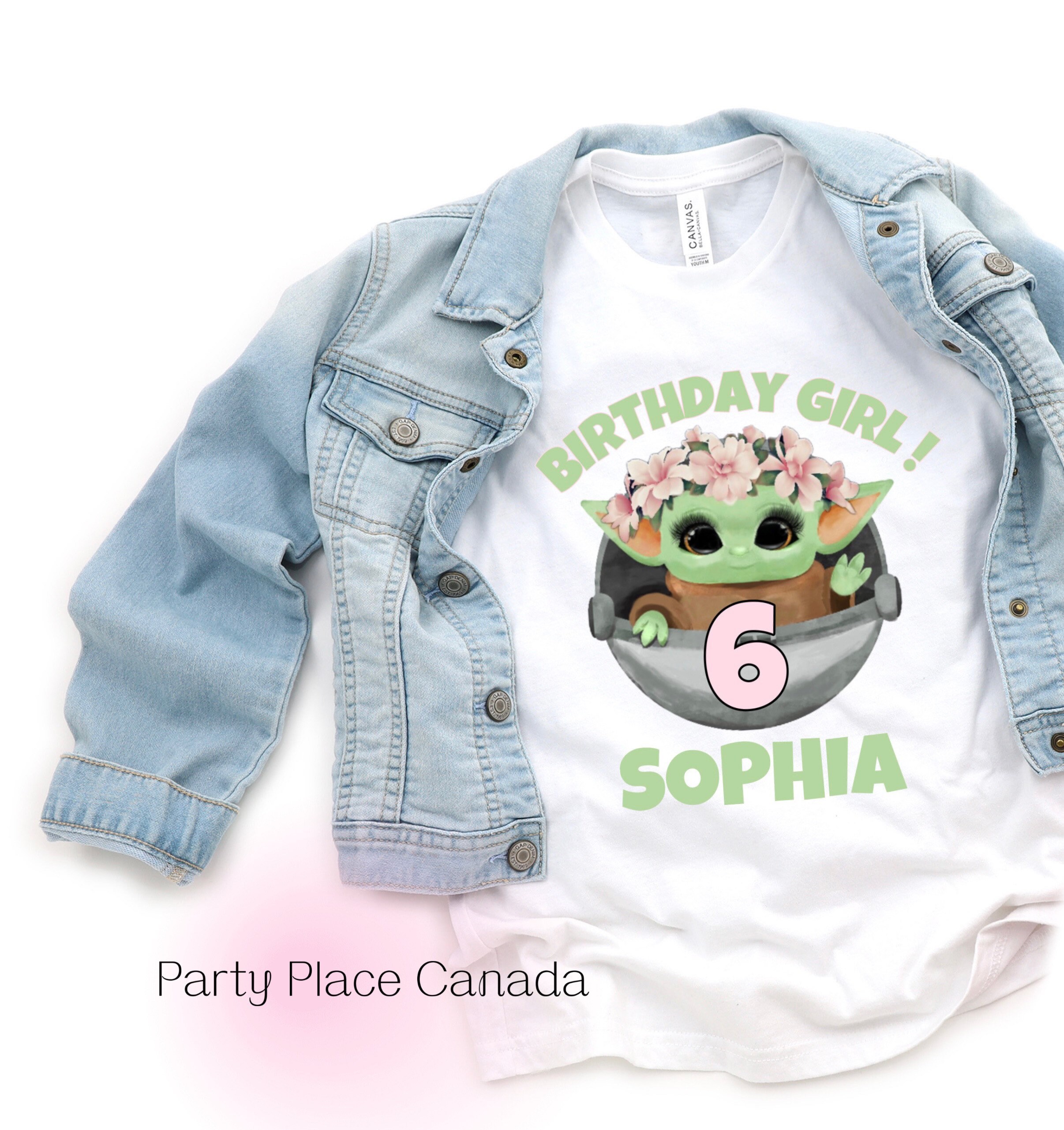 Custom Baby Yoda Birthday Shirts Baby Yoda Birthday Girl Etsy