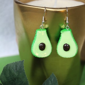 Avocado earrings | Avocado Jewelry | Fruit earrings