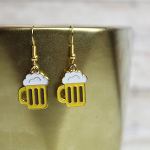 Beer Earrings | Beer mug jewelry | Beer Lover Gift