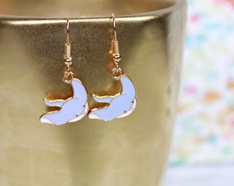 Manta Ray Earrings | Ocean life Jewelry | Cartoon Ocean Earrings