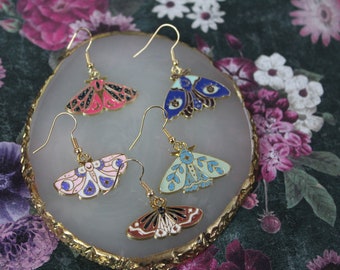 Moth Earrings | Butterfly Earrings | Insect and Bug Jewelry | FIVE TYPES!