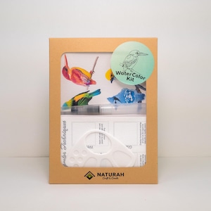 Birds Watercolor Kit: DIY Painting Project, Travel Art Package, All-in-one Kit, Bird Lover