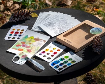 Flower Garden Watercolor Kit: DIY Painting, Beginner Friendly
