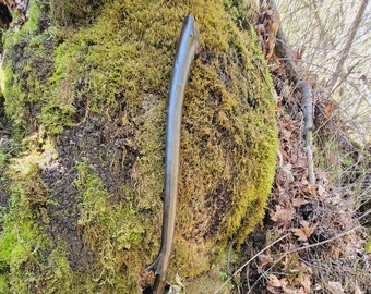 Cajado de madeira esculpido à mão
